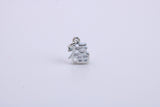 Oriental Writing Charm, Traditional Charm, Made from Solid 925 Grade Sterling Silver, Complete with Attachment Link
