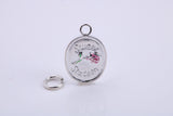 Sweet Sixteen Charm, Traditional Charm, Made from Solid 925 Grade Sterling Silver, Complete with Attachment Link