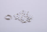 Oriental Writing Charm, Traditional Charm, Made from Solid 925 Grade Sterling Silver, Complete with Attachment Link