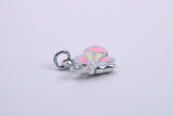 Snail Charm, Traditional Charm, Made from Solid 925 Grade Sterling Silver, Complete with Attachment Link