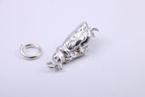 Penguin Charm, Traditional Charm, Made from Solid 925 Grade Sterling Silver, Complete with Attachment Link
