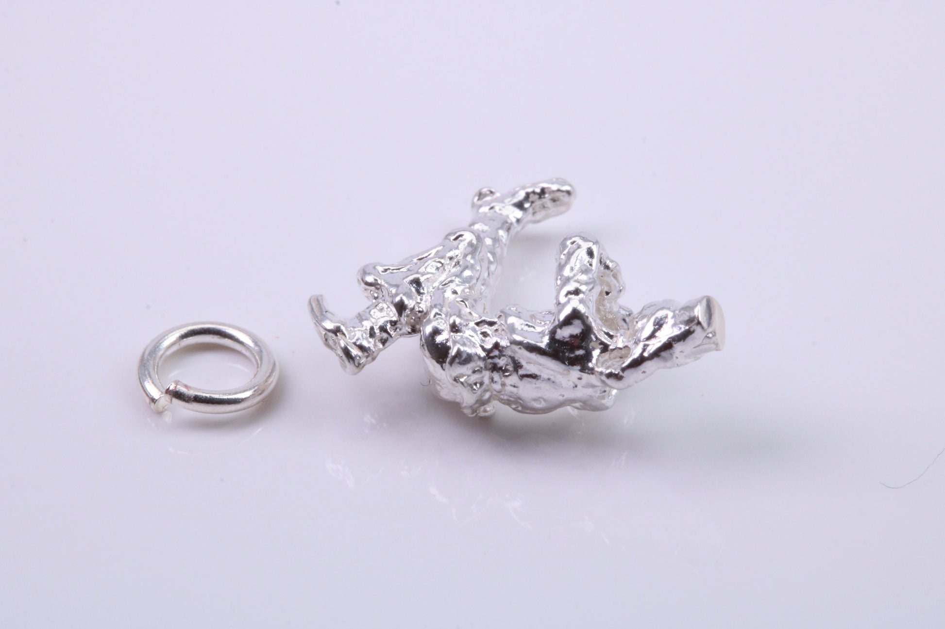 Russian Cossack Charm, Traditional Charm, Made from Solid 925 Grade Sterling Silver, Complete with Attachment Link
