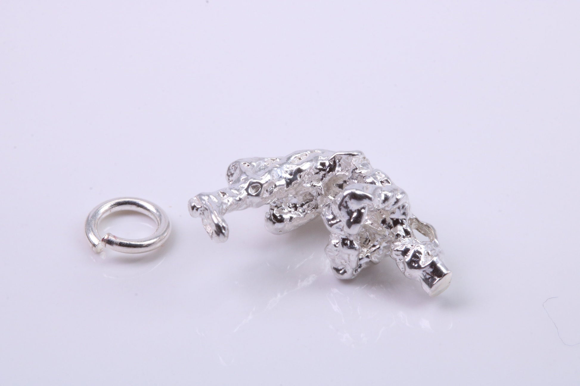 Russian Cossack Charm, Traditional Charm, Made from Solid 925 Grade Sterling Silver, Complete with Attachment Link