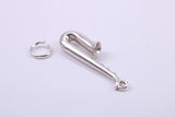 Saxophone Charm, Traditional Charm, Made from Solid 925 Grade Sterling Silver, Complete with Attachment Link