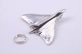 Vulcan Bomber Airplane Charm, Traditional Charm, Made from Solid 925 Grade Sterling Silver, Complete with Attachment Link