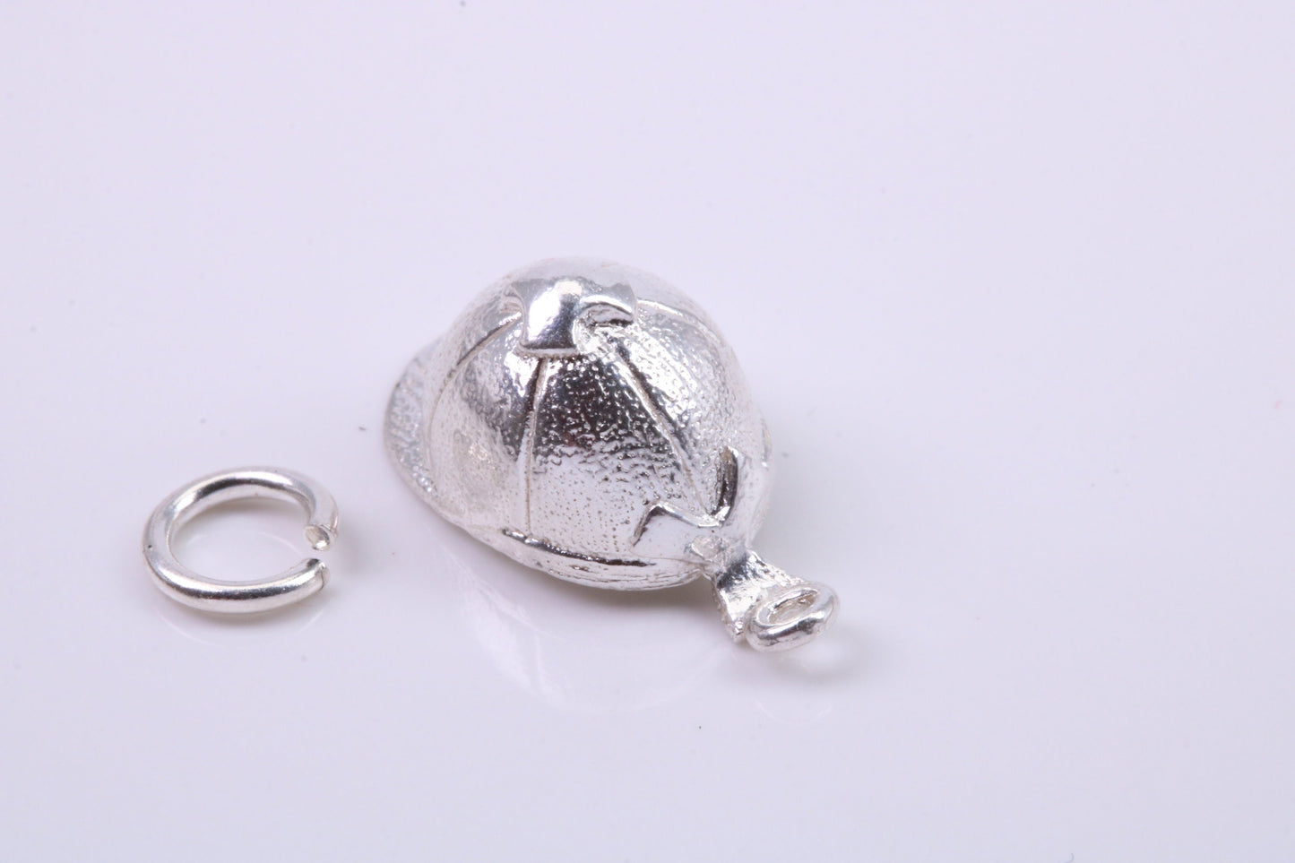 Jockey Hat charm, Traditional Charm, Made from Solid 925 Grade Sterling Silver, Complete with Attachment Link