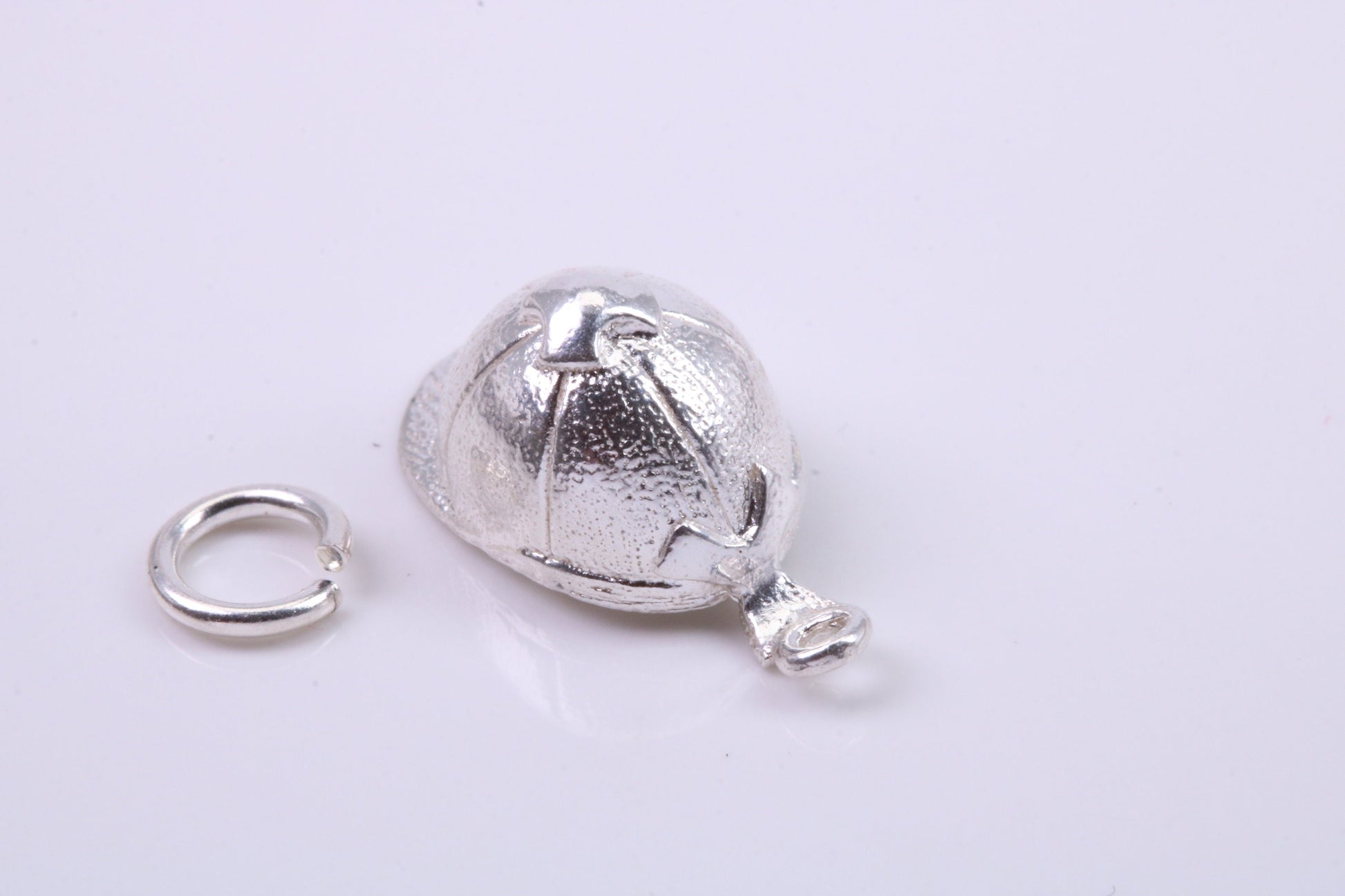 Jockey Hat charm, Traditional Charm, Made from Solid 925 Grade Sterling Silver, Complete with Attachment Link