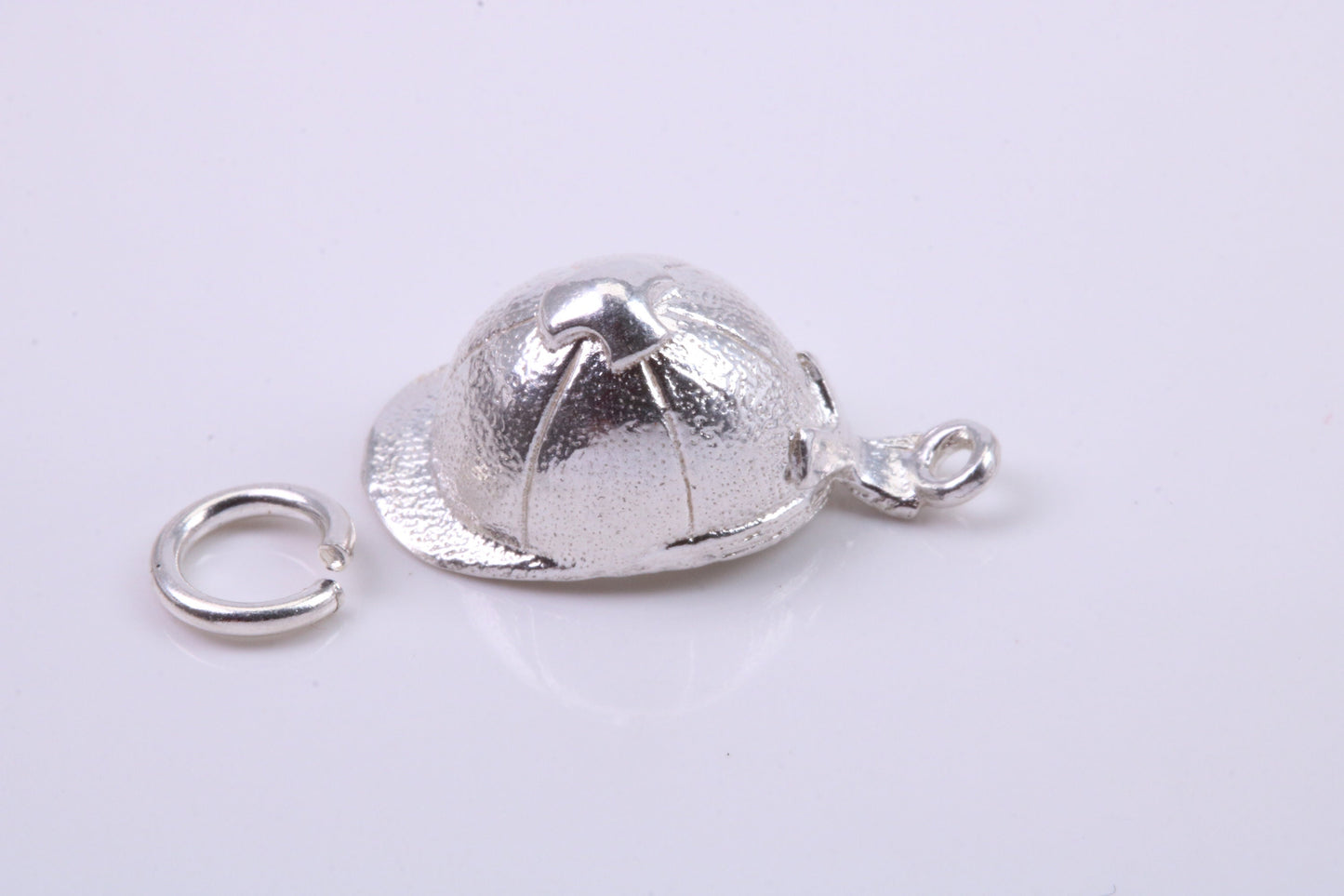 Jockey Hat charm, Traditional Charm, Made from Solid 925 Grade Sterling Silver, Complete with Attachment Link