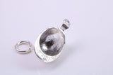 Jockey Hat charm, Traditional Charm, Made from Solid 925 Grade Sterling Silver, Complete with Attachment Link