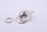 Jockey Hat charm, Traditional Charm, Made from Solid 925 Grade Sterling Silver, Complete with Attachment Link