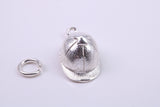 Jockey Hat charm, Traditional Charm, Made from Solid 925 Grade Sterling Silver, Complete with Attachment Link
