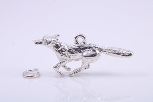 Greyhound Dog Charm, Traditional Charm, Made from Solid 925 Grade Sterling Silver, Complete with Attachment Link