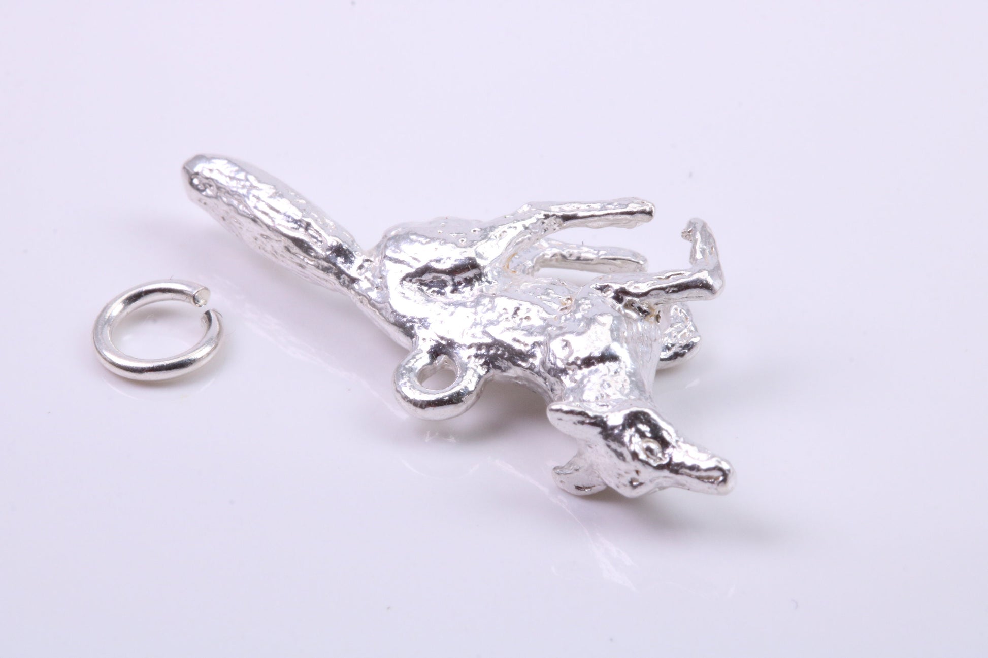 Greyhound Dog Charm, Traditional Charm, Made from Solid 925 Grade Sterling Silver, Complete with Attachment Link