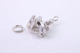Man in Shackles Charm, Traditional Charm, Made from Solid 925 Grade Sterling Silver, Complete with Attachment Link