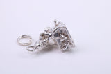 Man in Shackles Charm, Traditional Charm, Made from Solid 925 Grade Sterling Silver, Complete with Attachment Link