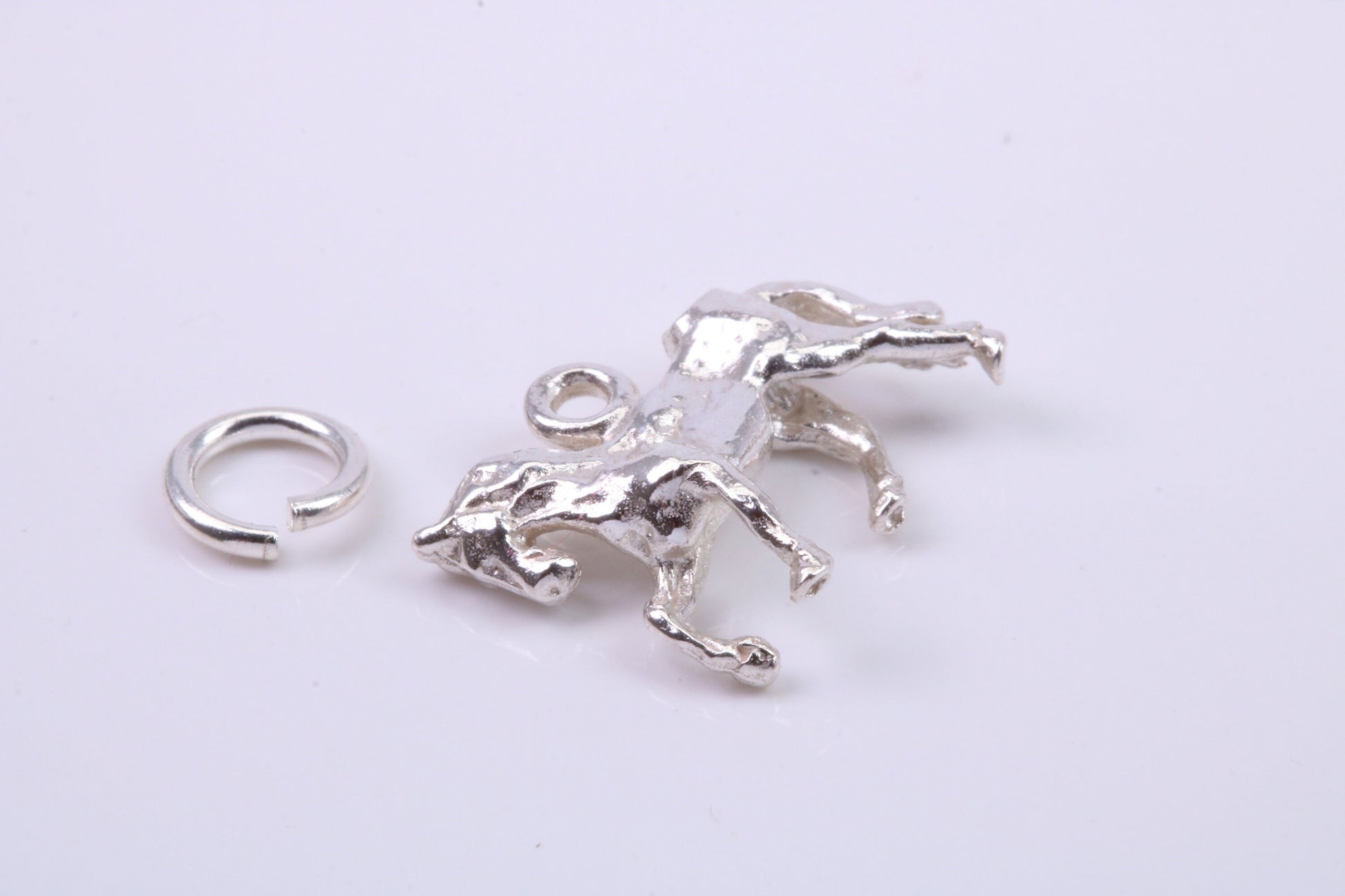 Stallion Charm, Traditional Charm, Made from Solid 925 Grade Sterling Silver, Complete with Attachment Link