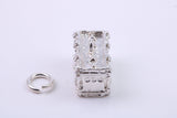Iconic London Marble Arch Charm, Traditional Charm, Made from Solid 925 Grade Sterling Silver, Complete with Attachment Link