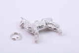 Llama Charm, Traditional Charm, Made from Solid 925 Grade Sterling Silver, Complete with Attachment Link