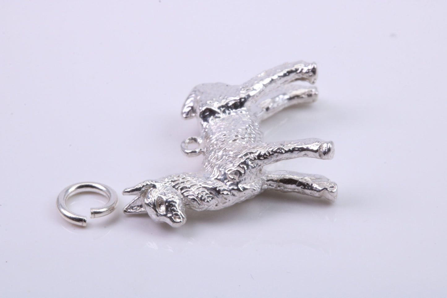 Llama Charm, Traditional Charm, Made from Solid 925 Grade Sterling Silver, Complete with Attachment Link