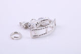 Rocking Horse Charm, Traditional Charm, Made from Solid 925 Grade Sterling Silver, Complete with Attachment Link