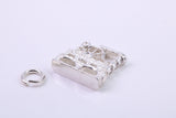Watermill Charm, Traditional Charm, Made from Solid 925 Grade Sterling Silver, Complete with Attachment Link