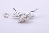 Pegasus Charm, Traditional Charm, Made from Solid 925 Grade Sterling Silver, Complete with Attachment Link