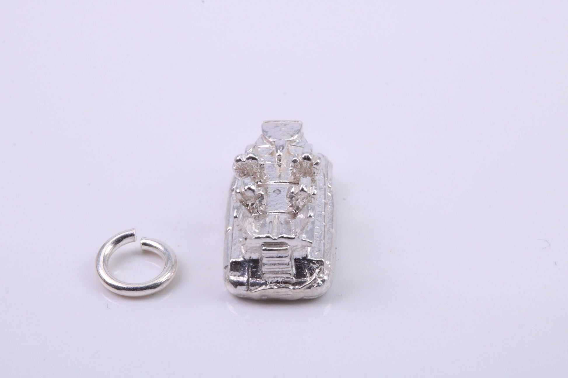 Hovercraft Charm, Traditional Charm, Made from Solid 925 Grade Sterling Silver, Complete with Attachment Link