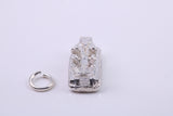 Hovercraft Charm, Traditional Charm, Made from Solid 925 Grade Sterling Silver, Complete with Attachment Link