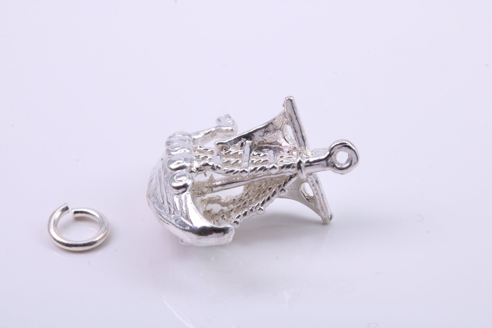 Viking Boat Charm, Traditional Charm, Made from Solid 925 Grade Sterling Silver, Complete with Attachment Link