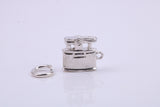 Cigar Lighter Charm, Traditional Charm, Made from Solid 925 Grade Sterling Silver, Complete with Attachment Link