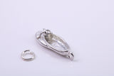 Slipper Charm, Traditional Charm, Made from Solid 925 Grade Sterling Silver, Complete with Attachment Link