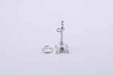 Iconic Nelsons Column Charm, Traditional Charm, Made from Solid 925 Grade Sterling Silver, Complete with Attachment Link