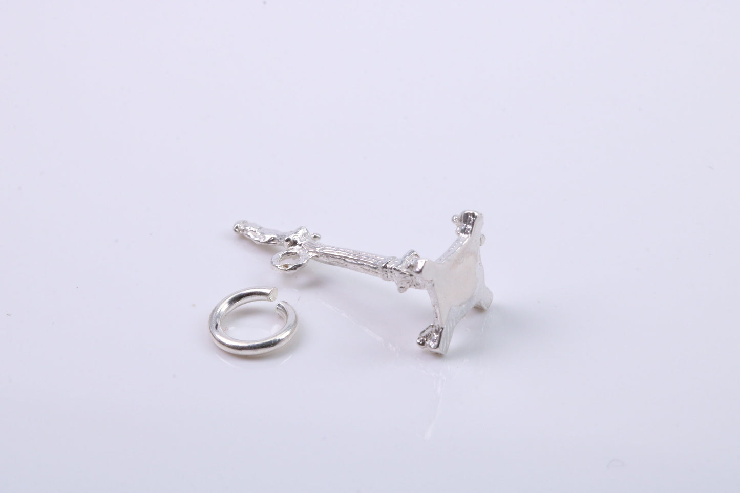 Iconic Nelsons Column Charm, Traditional Charm, Made from Solid 925 Grade Sterling Silver, Complete with Attachment Link