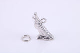 Egyptian Horus Charm, Made from Solid Cast Silver, Complete with Attachment Link