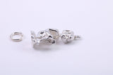 Elf Charm, Traditional Charm, Made from Solid 925 Grade Sterling Silver, Complete with Attachment Link