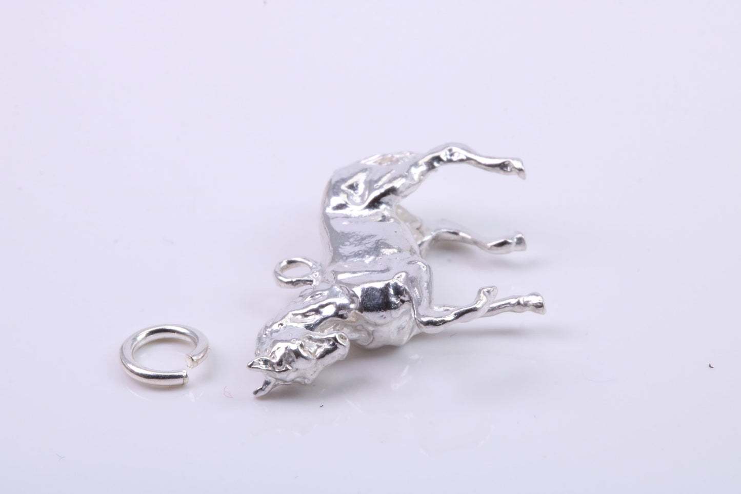 Stallion Charm, Traditional Charm, Made from Solid 925 Grade Sterling Silver, Complete with Attachment Link