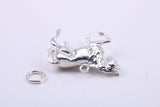 Stallion Charm, Traditional Charm, Made from Solid 925 Grade Sterling Silver, Complete with Attachment Link