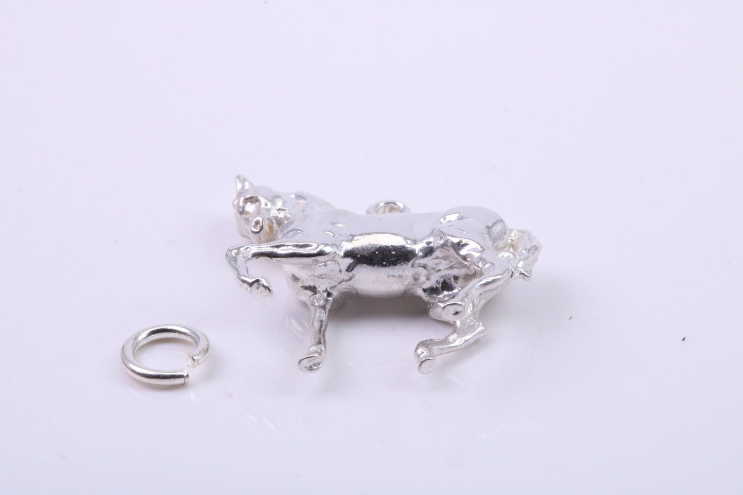 Stallion Charm, Traditional Charm, Made from Solid 925 Grade Sterling Silver, Complete with Attachment Link