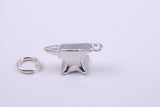Blacksmiths Anvil Charm, Traditional Charm, Made from Solid 925 Grade Sterling Silver, Complete with Attachment Link