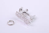 Sewing Machine Charm, Traditional Charm, Made from Solid 925 Grade Sterling Silver, Complete with Attachment Link