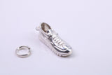 Trainer Shoe Charm, Traditional Charm, Made from Solid 925 Grade Sterling Silver, Complete with Attachment Link