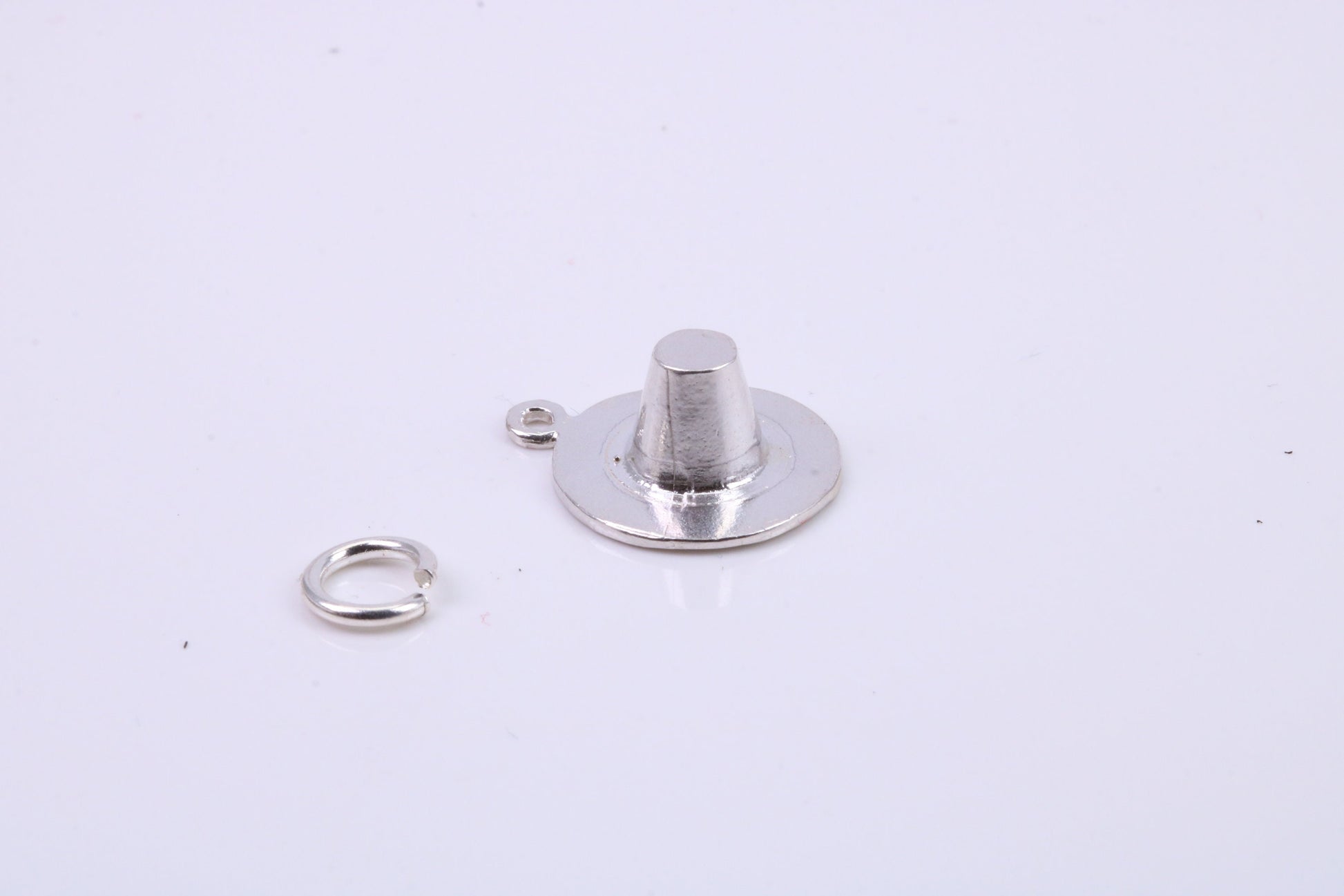 Welsh Hat Charm, Traditional Charm, Made from Solid 925 Grade Sterling Silver, Complete with Attachment Link
