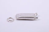 Cell Phone Charm, Traditional Charm, Made from Solid 925 Grade Sterling Silver, Complete with Attachment Link