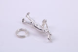 Royal Guard Charm, Traditional Charm, Made from Solid 925 Grade Sterling Silver, Complete with Attachment Link