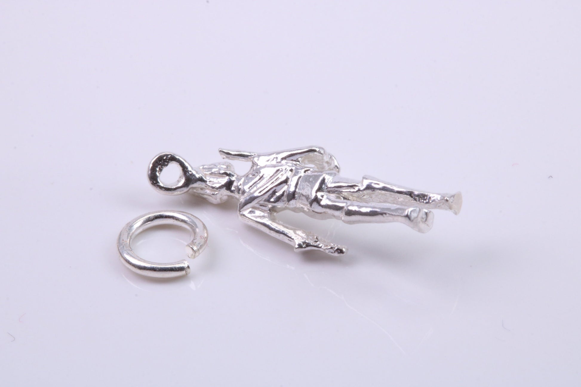 Royal Guard Charm, Traditional Charm, Made from Solid 925 Grade Sterling Silver, Complete with Attachment Link
