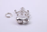 Bagpipe Charm, Traditional Charm, Made from Solid 925 Grade Sterling Silver, Complete with Attachment Link