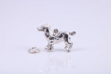 Pointer Dog Charm, Traditional Charm, Made from Solid 925 Grade Sterling Silver, Complete with Attachment Link