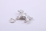 Pointer Dog Charm, Traditional Charm, Made from Solid 925 Grade Sterling Silver, Complete with Attachment Link