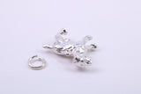 Pointer Dog Charm, Traditional Charm, Made from Solid 925 Grade Sterling Silver, Complete with Attachment Link