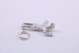 Traffic Officer Charm, Traditional Charm, Made from Solid 925 Grade Sterling Silver, Complete with Attachment Link